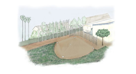 Baseball Filed Illustration