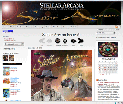 Stellar Arcana a comic book.